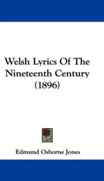welsh lyrics of the nineteenth century_cover
