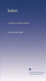 sidon a study in oriental history_cover