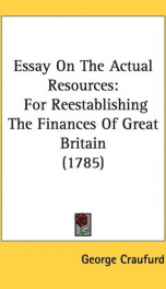 essay on the actual resources for reestablishing the finances of great britain_cover
