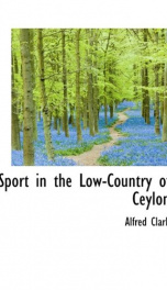 sport in the low country of ceylon_cover