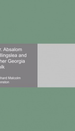 mr absalom billingslea and other georgia folk_cover