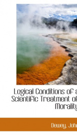 logical conditions of a scientific treatment of morality_cover