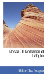 rhesa a romance of babylon_cover