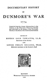documentary history of dunmores war 1774_cover