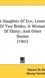 a daughter of eve letters of two brides a woman of thirty and other stories_cover