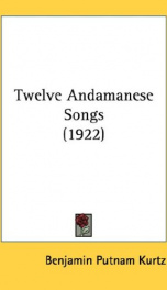 twelve andamanese songs_cover
