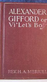 alexander gifford or vilets boy a story of negro life_cover