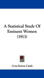 a statistical study of eminent women_cover