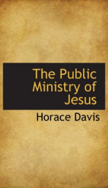 the public ministry of jesus_cover