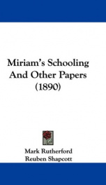 Miriam's Schooling and Other Papers_cover