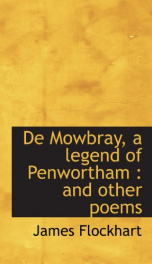 de mowbray a legend of penwortham and other poems_cover