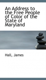 an address to the free people of color of the state of maryland_cover