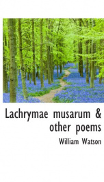 lachrymae musarum other poems_cover