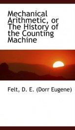 mechanical arithmetic or the history of the counting machine_cover