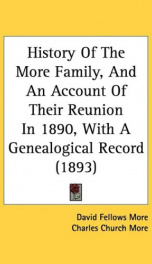 history of the more family and an account of their reunion in 1890_cover