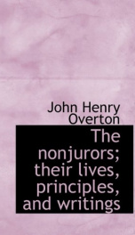 the nonjurors their lives principles and writings_cover