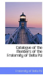 catalogue of the members of the fraternity of delta psi_cover