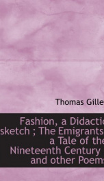 fashion a didactic sketch the emigrants a tale of the nineteenth century a_cover