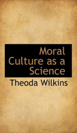 moral culture as a science_cover