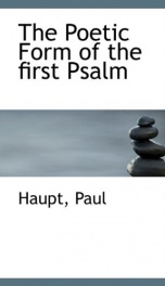 the poetic form of the first psalm_cover