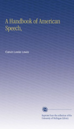 a handbook of american speech_cover