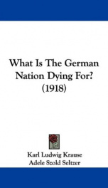 what is the german nation dying for_cover