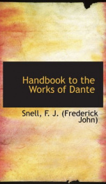 handbook to the works of dante_cover