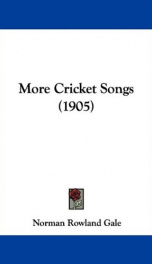 More Cricket Songs_cover