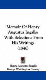 memoir of henry augustus ingalls_cover