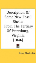 description of some new fossil shells from the tertiary of petersburg virginia_cover