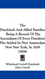 the duyckinck and allied families_cover