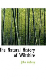 The Natural History of Wiltshire_cover