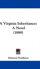 a virginia inheritance a novel_cover