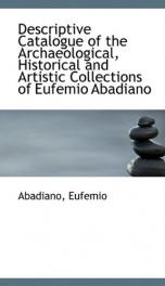 descriptive catalogue of the archaeological historical and artistic collections_cover