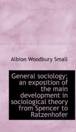 general sociology an exposition of the main development in sociological theory_cover