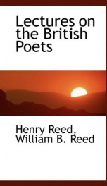 lectures on the british poets_cover