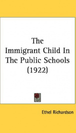 the immigrant child in the public schools_cover