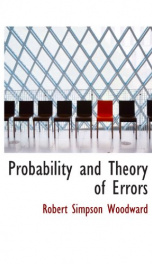 probability and theory of errors_cover