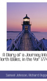 a diary of a journey into north wales in the yer 1774_cover