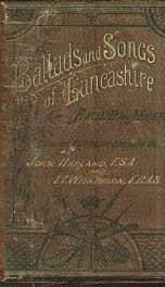 ballads songs of lancashire ancient and modern_cover