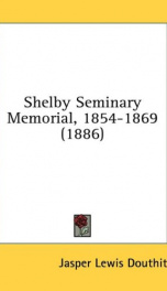 shelby seminary memorial 1854 1869_cover