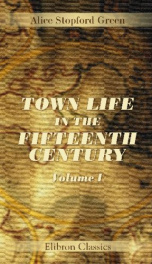 town life in the fifteenth century volume 1_cover