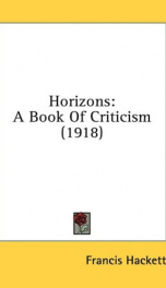 horizons a book of criticism_cover