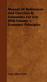 manual of references and exercises in economics for use with volume 1 economic_cover
