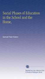 social phases of education in the school and the home_cover