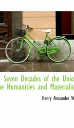 seven decades of the union the humanities and materialism_cover