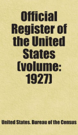 official register of the united states volume 1927_cover