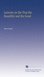 lectures on the true the beautiful and the good_cover