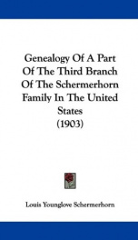 genealogy of a part of the third branch of the schermerhorn family in the united_cover