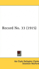 record no 33_cover